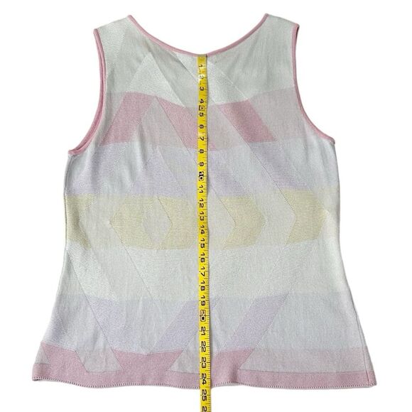 Jones New York Womenβs Silver Gray, Pink, Purple & Yellow Slipover Tank Size XL - Picture 5 of 11
